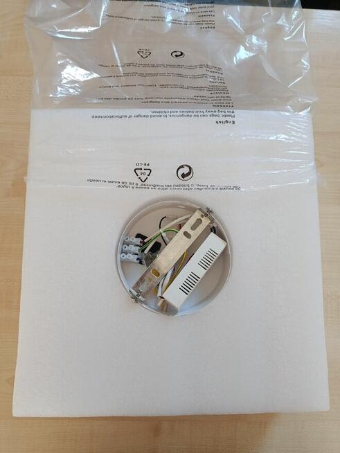 Nowy plafon led Comely 30W czarno biała lampa sufitowa kwadr