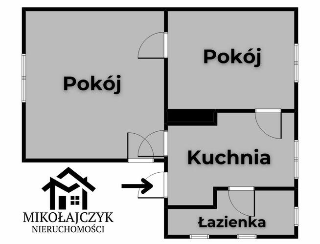 Bezczynszowe / 2 pokoje / ul. Pieniężnego 3 / parter