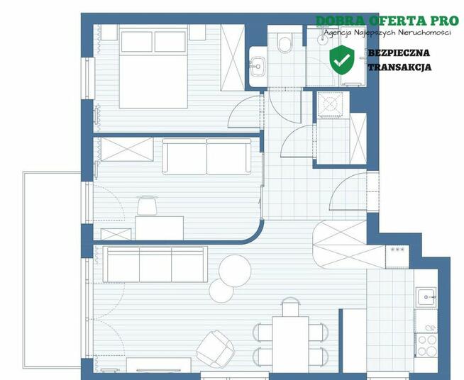 Nowe 3 pokoje z balkonem i 2 parkingami