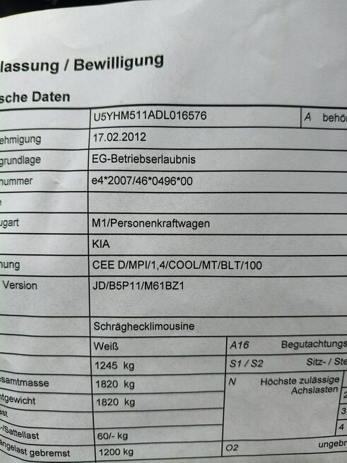 Kia Cee'd 2012*Benzyna*Lift*Doinwestowany*Polecam