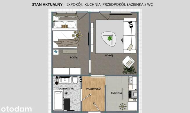 2 POKOJE | 30 m² - 2 PIĘTRO ul. AL. MŁODYCH 17
