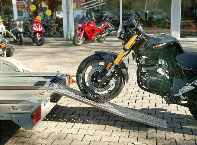 Rampy najazdowe stalowe 160cm 2szt 400kg antypoślizgowe ramp