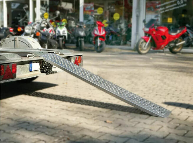 Rampy najazdowe stalowe 160cm 2szt 400kg antypoślizgowe ramp