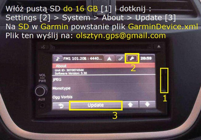 Suzuki Polskie Menu Garmin Fuji Vitara SX4 Swift Mapa 2027