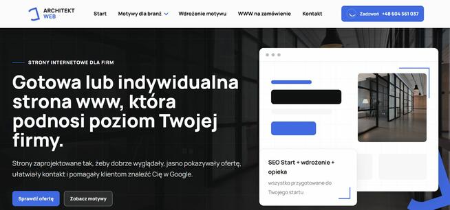 Strona internetowa lub sklep w małej cenie - za portfolio