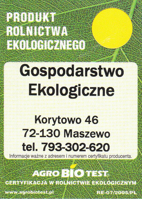 Nawóz ekologiczny 20kg