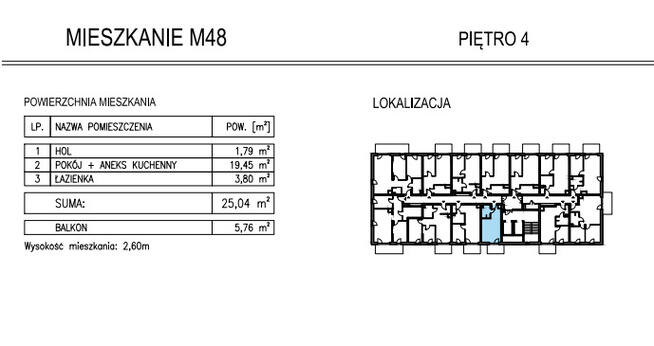 NOWE > 1 pokój > 25,04 m2 > Al. Solidarności