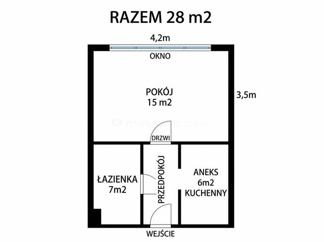 Mieszkanie kawalerka na start 28m² parter Wołomin