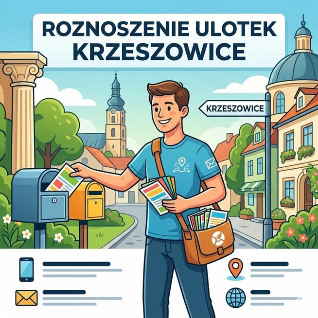 Roznoszenie ulotek Olkusz/ Krzeszowice