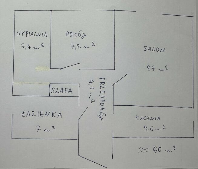Mieszkanie Kudowa Zdrój 3 - pokoje 60 m² z garażem i piwnicą