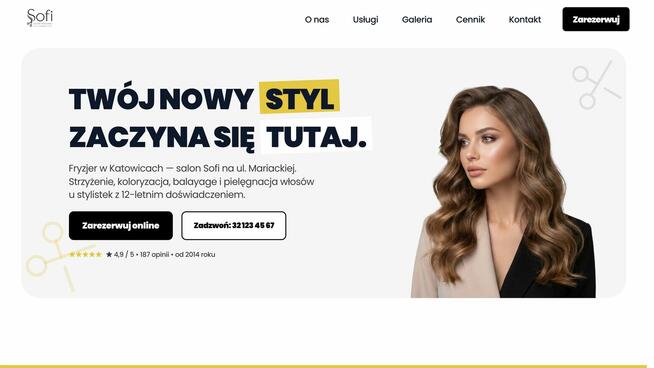 Strona internetowa, tworzenie stron WWW, wizytówka one-page