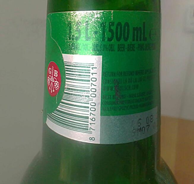 Duża butelka od piwa GROLSCH Premium Pilsner 1,5 l. Niemcy