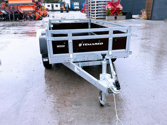 Przyczepka TEMARED WOOD 2612/2 KIPP DMC 750 kg burty sklejka