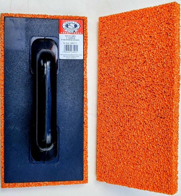 PACA Z ABS PODKŁAD GĄBKA POMARAŃCZOWA 140x280mm 14x28cm 2051