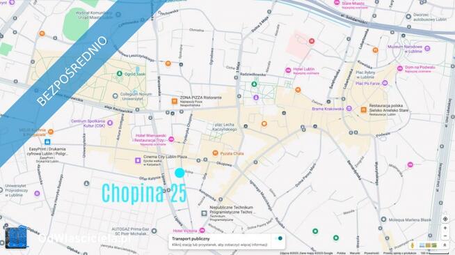 Centrum, obok Plazy, możliwe 3 pokoje, 47m2, Śródmieście, ul.Chopina, wysoki sufit