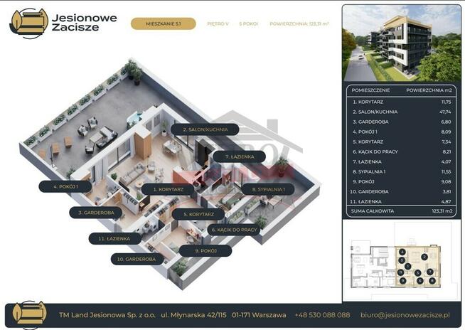 PENTHOUSE PREMIUM | 123,31 m² | Taras 174,97 m² |
