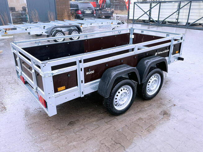 Przyczepka TEMARED WOOD 2612/2 KIPP DMC 750 kg burty sklejka