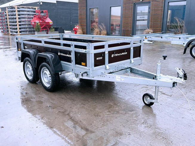 Przyczepka TEMARED WOOD 2612/2 KIPP DMC 750 kg burty sklejka