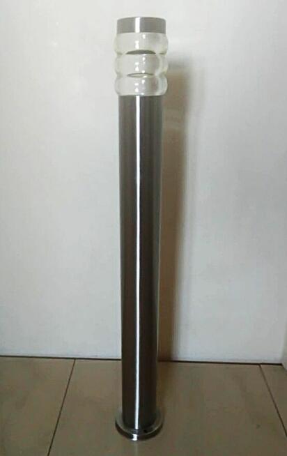 Lampa ogrodowa stojąca Ozdobny słupek E27 wys 80cm IP44 INOX