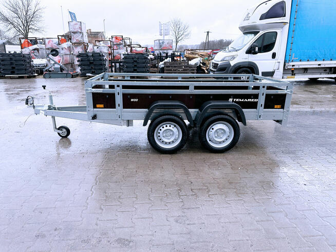 Przyczepka TEMARED WOOD 2612/2 KIPP DMC 750 kg burty sklejka