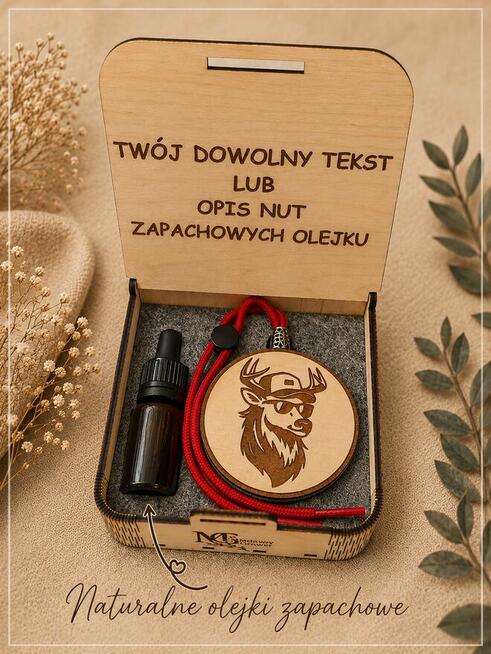 Drewniana Zawieszka Zapachowa do Auta - Prezent Dla Kierowcy
