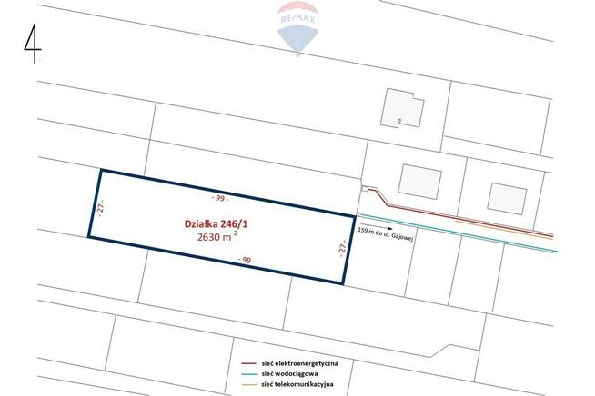 Działka budowlana 2630m2 z lasem