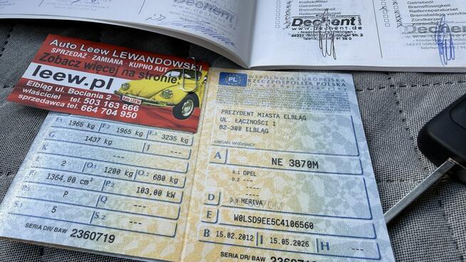 Opel Meriva Benzyna Moc 140KM Zarejestrowany Ubezpieczony