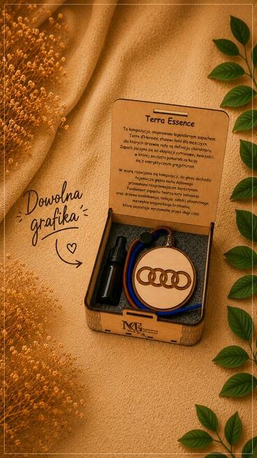 Drewniana Zawieszka Zapachowa do Samochodu | PERSONALIZOWANA