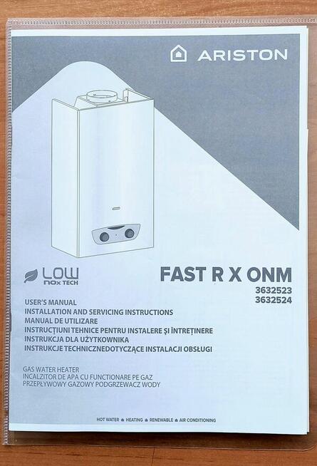 FAST RX11-NG Gazowy podgrzewacz przepływowy wody Ariston No