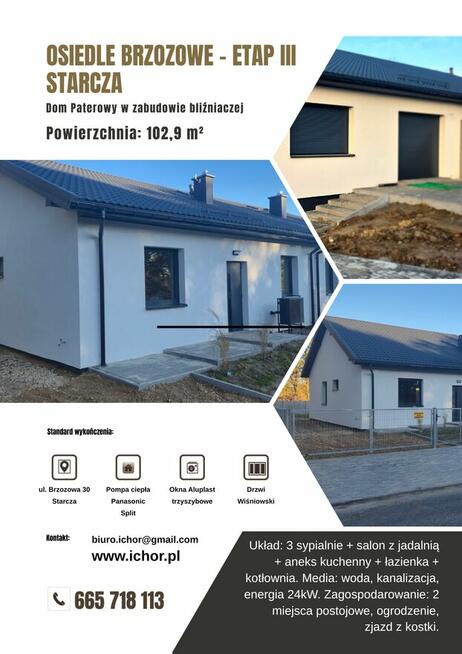 DOM Parterowy | Podłogówka, ogrodzenie, pompa ciepła ICHOR