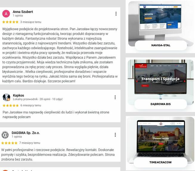 Nowoczesne Strony Internetowe | Strona WordPress | Opieka
