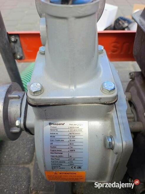 Motopompa pompa Husqvarna W50P wąż ssawny, pompa do wody