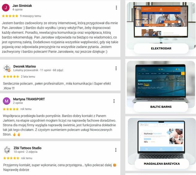 Nowoczesne Strony Internetowe | Strona WordPress | Opieka