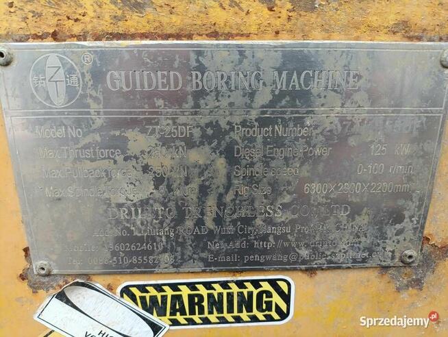 Wiertnica horyzontalna DRILLTO ZT 25DF
