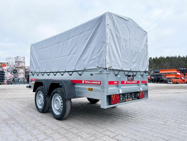 Przyczepka TEMARED PRO 2612/2 z plandeką 80 cm DMC 750 kg