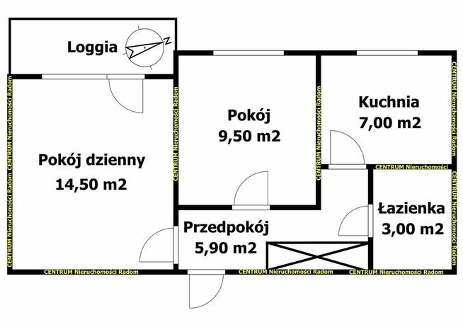 2 pokoje na Ustroniu przy ul. Osiedlowej z balkonem.