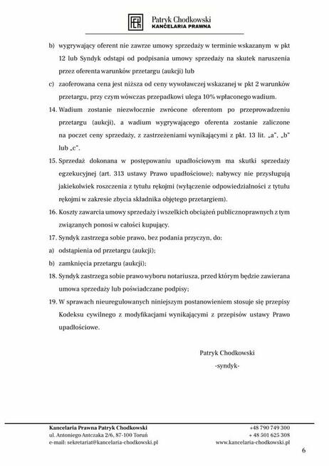 Syndyk sprzeda udziały w spółce AM76