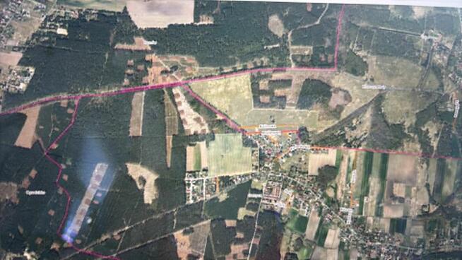 Spokój przy lesie, 10 minut od Lubina – działka 10 arów