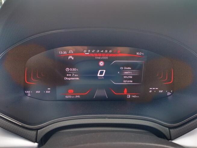 Seat Ibiza 1.0 TSI 115km led kamera cofania cyfrowe zegary full link fv23%