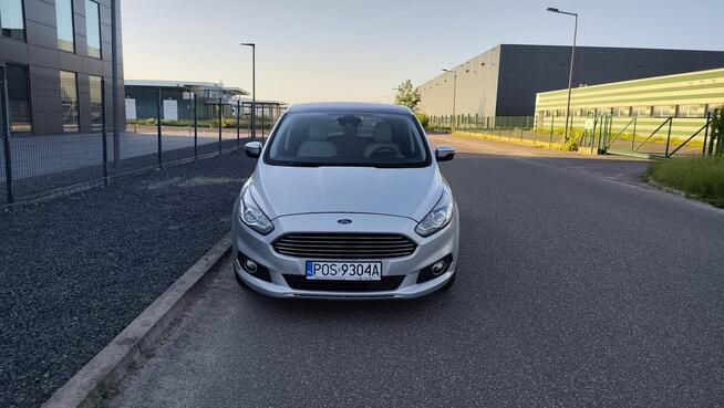 Ford S-Max 2017r 2.0D Automat 7os Panorama Tempomat Asystent Parkowania Skóra