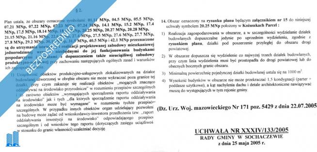 Działka budowlana Parcele Kożuszki ul. Trojanowska