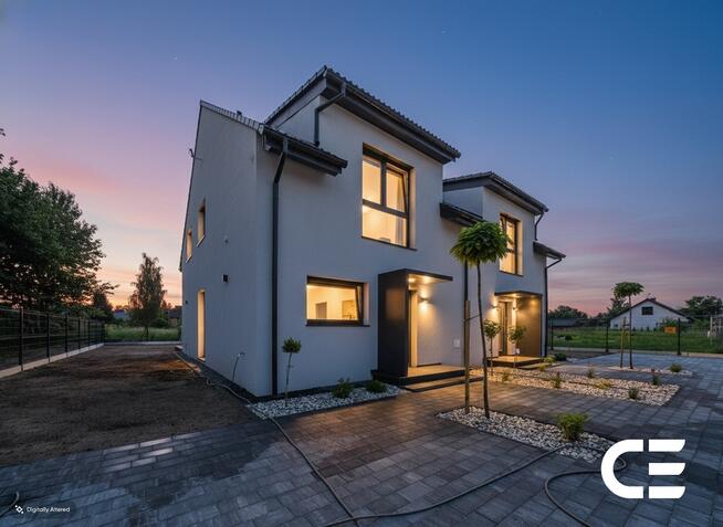 Nowoczesne bliźniaki w Nieciszowie | 110,39 m²