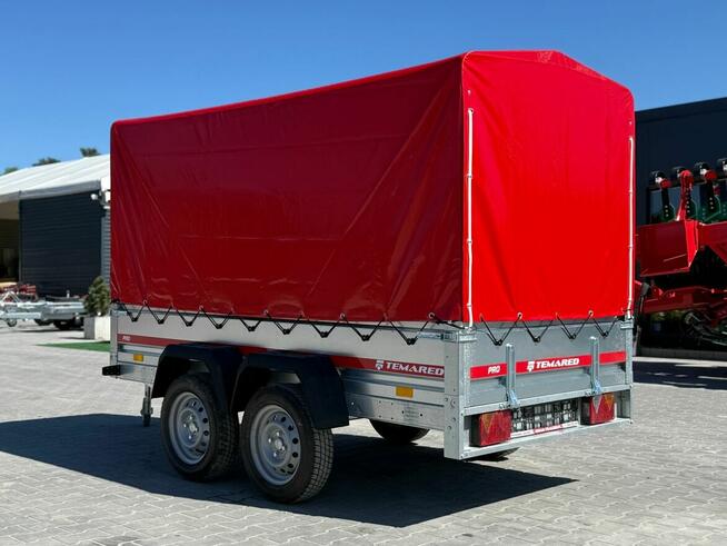 TEMARED PRO 2612/2 przyczepa dwuosiowa z plandeką 264x126cm