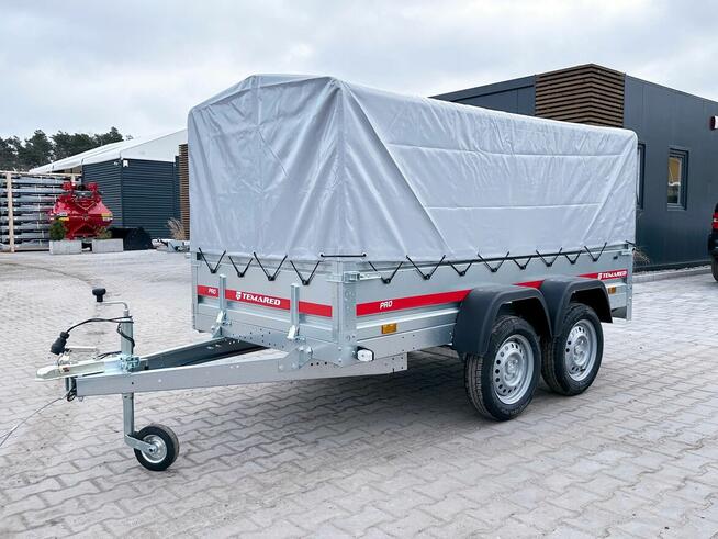 Przyczepka TEMARED PRO 2612/2 z plandeką 80 cm DMC 750 kg