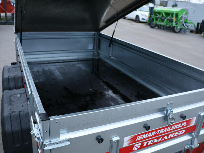 Przyczepa TEMARED PRO 2312/2 z pokrywą aluminiową DMC 750 kg