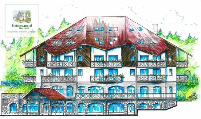 Zieleniec -teren 0,6 ha z pozw. na bud. pensjonatu z basenem