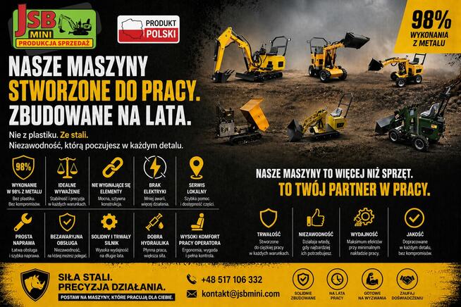 Osprzęt Rolniczy Budowlany Koparki Ładowarki Wozidła POLSKIE