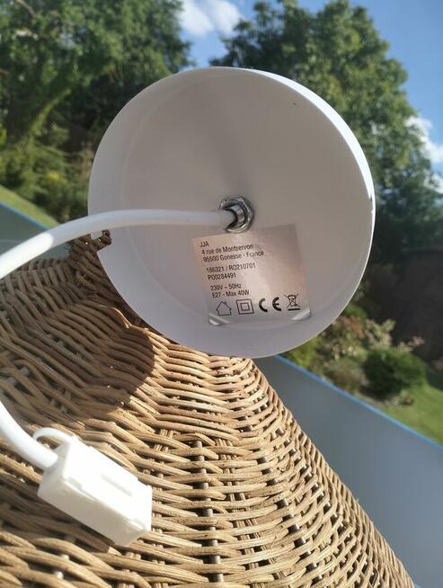Lampa wisząca/wiklina