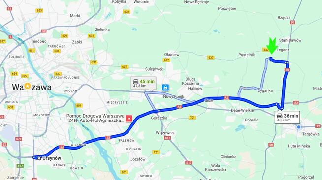 Wólka Wybraniecka gm. Stanisławów 30minut od Warszawy