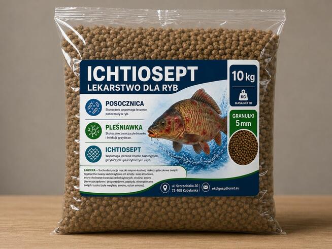 Ichtiosept lekarstwo pleśniawka posocznica 10kg
